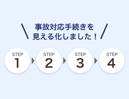 WEBで事故連絡の手続きが完了しても担当者からいつ連絡が来るのか、その後の手続きの流れなどが見えないので不安